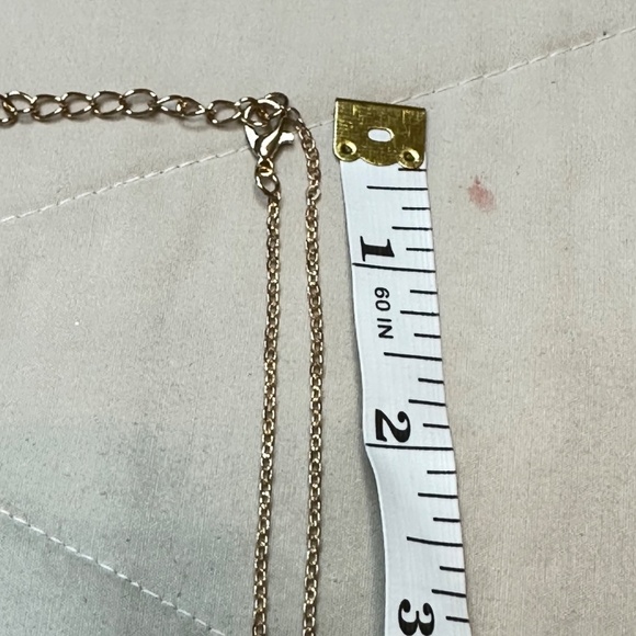 Gold Tone Mystic Glass Crystal Butterfly Pendant - Picture 9 of 16